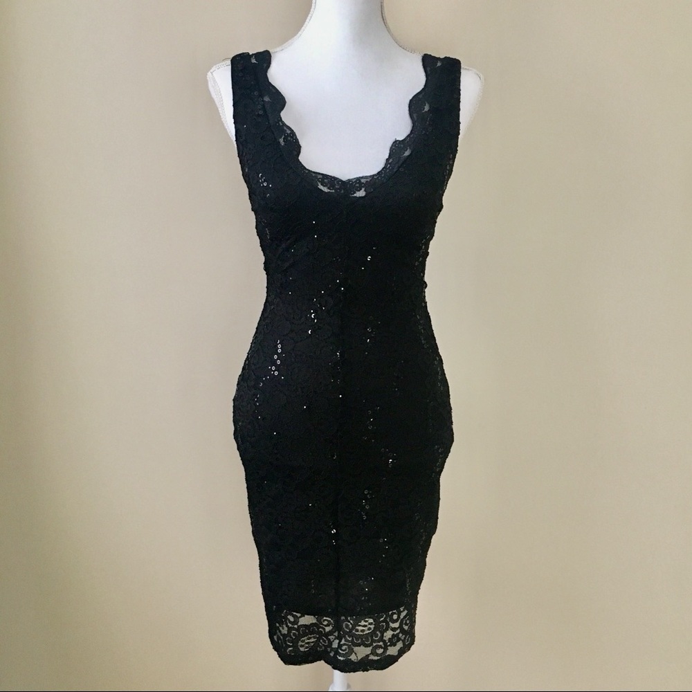 Sexy black lace LBD